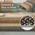 thumbnail image 5 of HOMERRY Braided Print Border Runner 2' x 6' for Hallway Modern Washable Throw Rugs for Kitchen Indoor Carpet, Green/Orange, 5 of 6