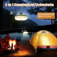 thumbnail image 4 of Eyotto 2 in 1 Camping String Light, 32.8ft Outdoor Camping Light with RGB & Warm Lighting Color, Rechargeable Outdoor Camping String Light with Flashlight for Tent Camping Hiking Mountaining Picnic, 4 of 10