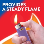 BIC Classic Lighter, Purple, 12-Pack of Pocket Lighters, Safe and Reliable