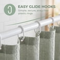 thumbnail image 2 of Unique Bargains Boho Farmhouse Set Tassels 12 Plastic Hooks Green 71"W x 71"L, 2 of 5