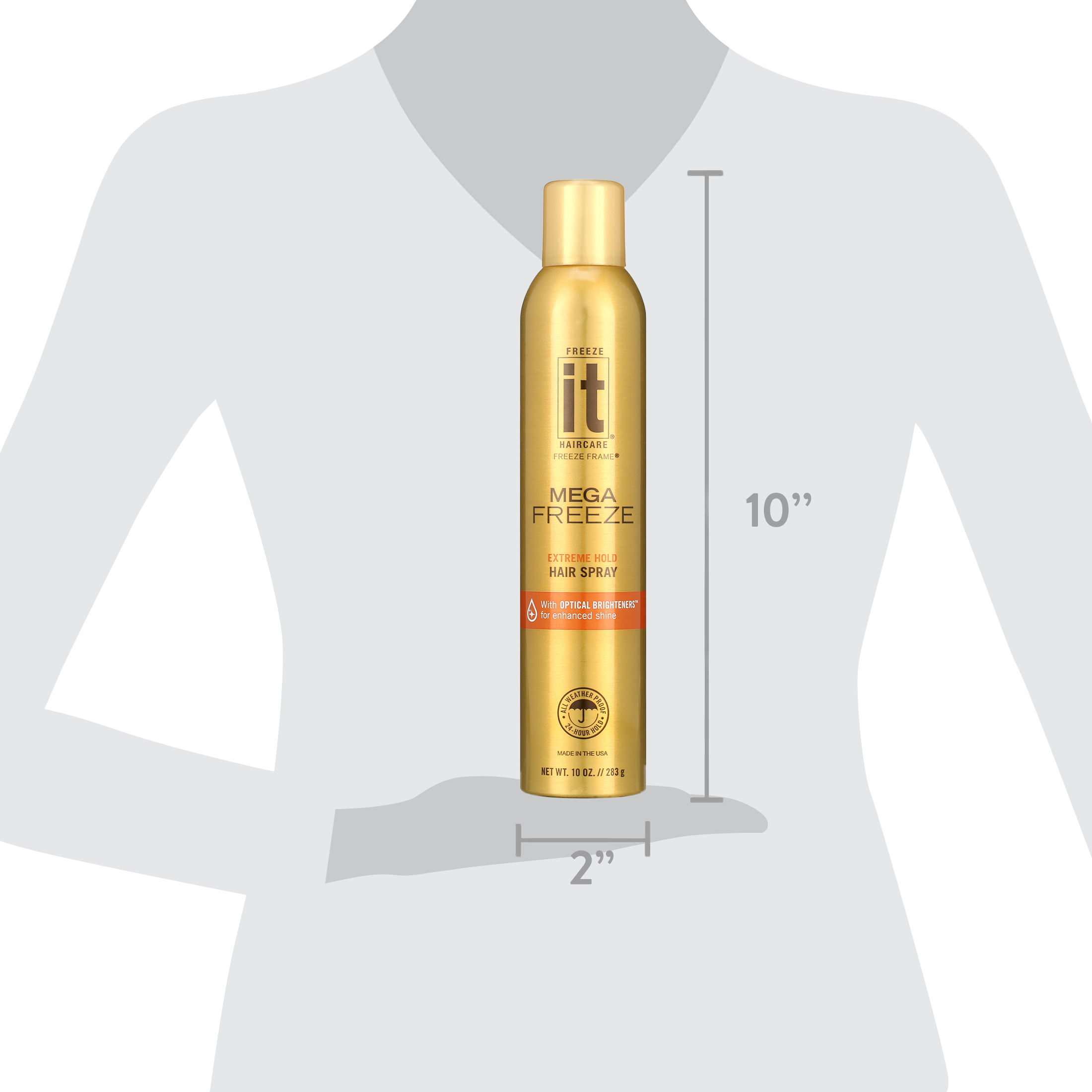 Freeze It Mega Freeze Hair Spray, Extreme Hold, 10 oz, 2-Pack photo 5