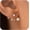 PEARL, variant on Stud Earrings For Women,Cute Wedding Pearl Earring Jackets Dainty 14K Gold Plated Hypoallergenic Earrings For Women Trendy Formal Cubic Zirconia Stud Earrings Gold accessories