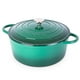 thumbnail image 1 of Olla holandesa de hierro fundido con tapa – Cacerola esmaltada antiadherente apta para horno – Batería de cocina resistente para horno holandés – Verde oscuro, 7.3 cuartos, 30 cm – de Nuovva, 1 of 5