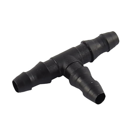 Plastic 3 Way Control Inline Tubing Connector Aquarium Air Valve Black ...