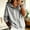 Light Gray, variant on Women's Zip Up Hooded Denim Jacket Long Sleeve Drawstring Hood Washed Loose Fit Jean Shacket Fall Winter Casual Daily Streetwear Coat for Women Blue XL