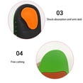 thumbnail image 6 of Kids Orthotic Arch Support Insoles Plantar Fasciitis Cushioning Shoe Inserts Shock Absorption Velvet Surfaces Deep Heel Cup Chinldren Inner Soles for Flat Feet 1 Pair Green L, 6 of 7