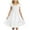 White, variant on Povozer Girls Summer Dress Girls Dress Summer Ruffle Sleeve Mesh A Line Casual Party Dresses with Pockets for 4-5 Years,Blue