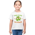 thumbnail image 2 of Too Cute to Pinch Fun St. Patricks Day Shamrock Design Toodler's T-shirt, 2 of 3