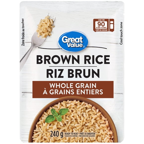 Riz brun à grains entiers Great Value