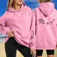 thumbnail image 2 of Women's Cute Sea Turtle Hoodies Oversized Graphic Print Long Sleeve Drawstring Hooded Sweatshirt Casual Fashion Pullover, 2 of 4