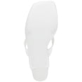 thumbnail image 4 of STEVE MADDEN Womens White 1" Platform Padded Refined Square Toe Wedge Slip On Thong Sandals Shoes 10 M, 4 of 4