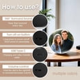 thumbnail image 4 of 2.7 Crystal Ball Video Player with APP Control, DIY Memory Sphere for Photos & Videos, 480480 Display, Personalized Digital Ornament for Mothers Day Fathers Day Graduation, 4 of 8
