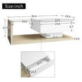 thumbnail image 2 of HMYG Coffee Table,High-Gloss White,Side Tables,Coffee Tables with Glass and LED Effect, 2 of 4