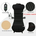 thumbnail image 3 of Universal Heated Car Seat Cushion Front Pad Carpet Warmer Pad 12-24V Winter Leather Black, 3 of 10