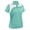 Turquoise/White, variant on Monterey Club Women's Galaxy Contrast Block Golf Polo Shirt #2478