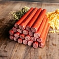 thumbnail image 5 of Bearded Butchers 17mm Edible Mahogany Collagen Snack Stick Casings, 4-Pack – Easy-to-Use Casings for Beef, Pork, Venison, and More – Vacuum Sealed, No Soaking Required, Holds Up to 25 lbs of Meat, 5 of 9