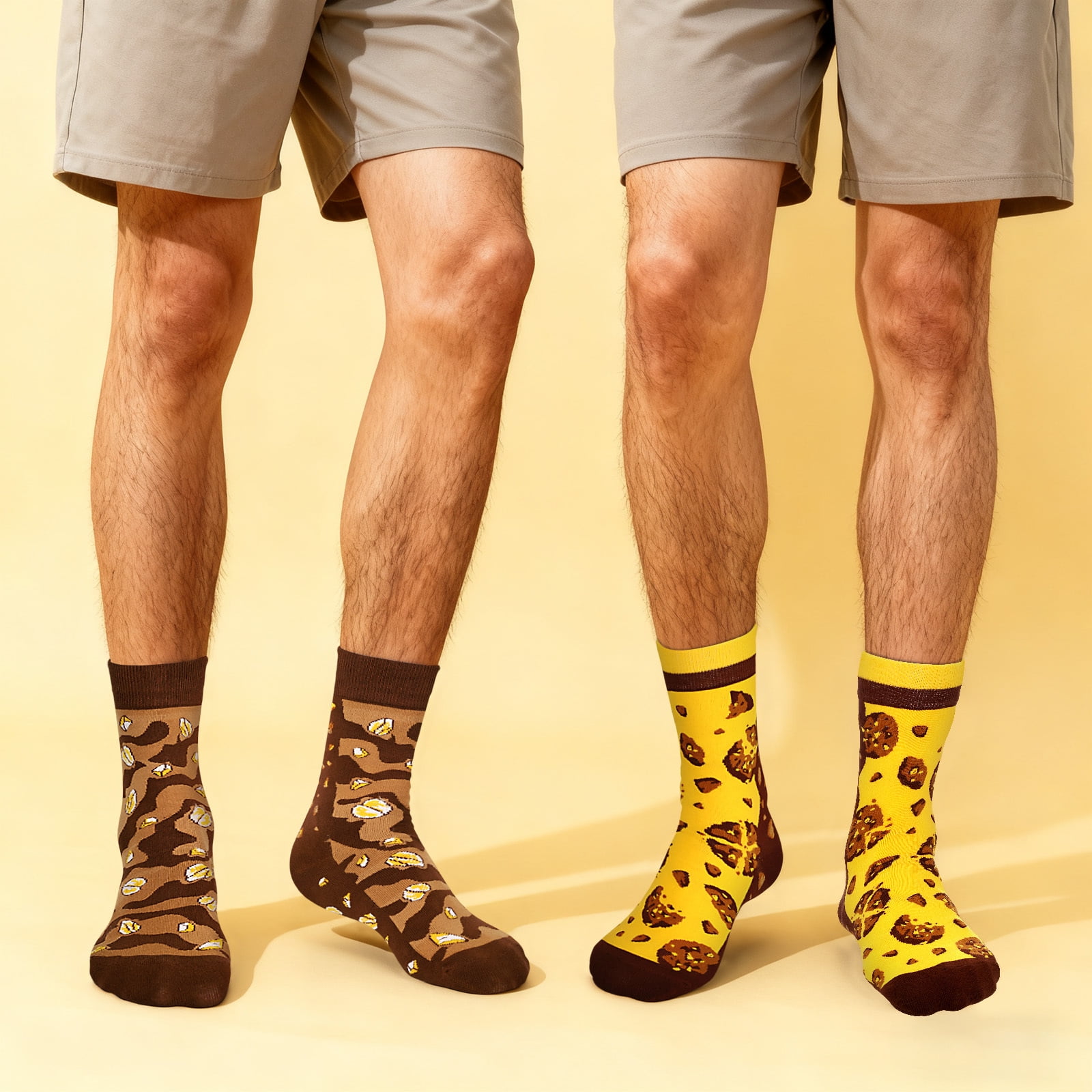 Funny Chocolate Socks Gift Box for Men Women Teen Boys - Funny Novelty Funky Crazy Cool Food Socks Gifts Set for Chocolate Lovers - Fathers Birthday Fun Christmas Gift Ideas Stocking Stuffers