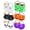 color1, variant on CRAZY NIGHT 12PCS Mini Halloween Pumpkin Candy Bucket, Plastic Trick or Treat Basket for Kids, Portable Halloween Candy Pumpkin Pails for Halloween Party Decor Favors