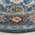 thumbnail image 3 of SAFAVIEH Blossom Lars Floral Area Rug, Blue/Green, 6' x 6' Round, 3 of 7