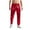 Red, variant on Plebaso Men's Shiny Jogger Pants Party Dance Pants for Men Drawstring Straight Leg Trousers Clubwear