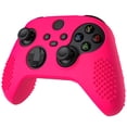 thumbnail image 3 of PlayVital 3D Studded Edition Anti-Slip Silicone Cover Skin for Xbox Series X/S, Soft Rubber Case Protector for Xbox Core Wireless Controller with 6 Black Thumb Grip Caps - Bright Pink, 3 of 9