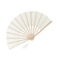 thumbnail image 1 of Folding Fan, Hand Fan Light Weight Foldable  For Decoration For Friends Milk White, 1 of 8