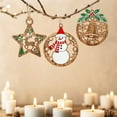 thumbnail image 4 of Christmas Wooden Ornament Hanging Decorations With Rope For Indoor Festive, 4 of 7