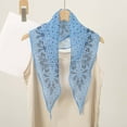 thumbnail image 3 of XASZHN Classic Vintage Italian Bandana Paisley Pattern Headband Scarf All Occasions Sky Blue One Size, 3 of 3