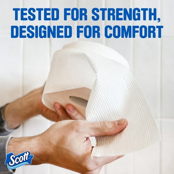 Scott ComfortPlus Toilet Paper, 12 Mega Rolls (Pack of 2)