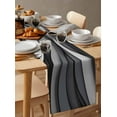 thumbnail image 2 of Table Runner Grey White Black Table Decoration for Kitchen Dinning Abstract Art Table Decoration for Indoor Outdoor Party Wedding Decor 13x72inch, 2 of 7