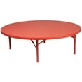 thumbnail image 4 of Flash Furniture 60'' Round Kid's Green Plastic Folding Table RB-60R-KID-GN-GG, 4 of 4