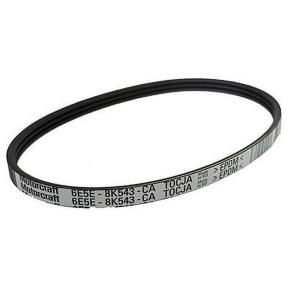 Water Pump Multi Rib Belt - Compatible with 2006 - 2012 Ford Escape 3.0L V6 2007 2008 2009 2010 2011