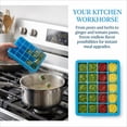 thumbnail image 3 of 2-Pack Silicone Freezer Tray, Blue, For Garlic Herbs Ginger Pesto, 3 of 5