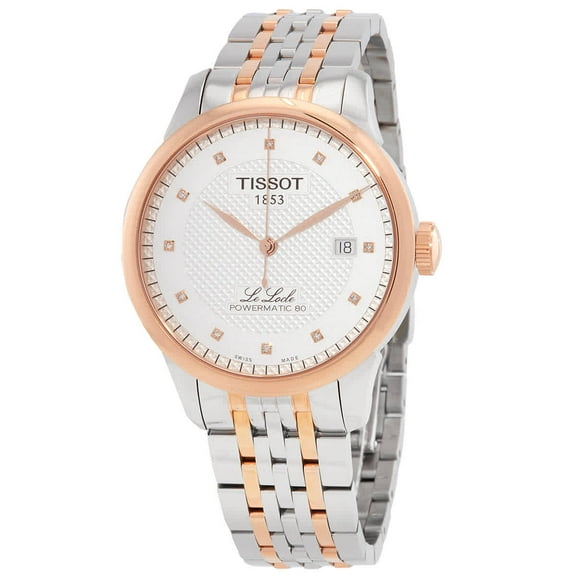 Tissot Le Locle Powermatic 80 Automatic Diamond Silver Dial Men's Watch T006.407.22.036.01