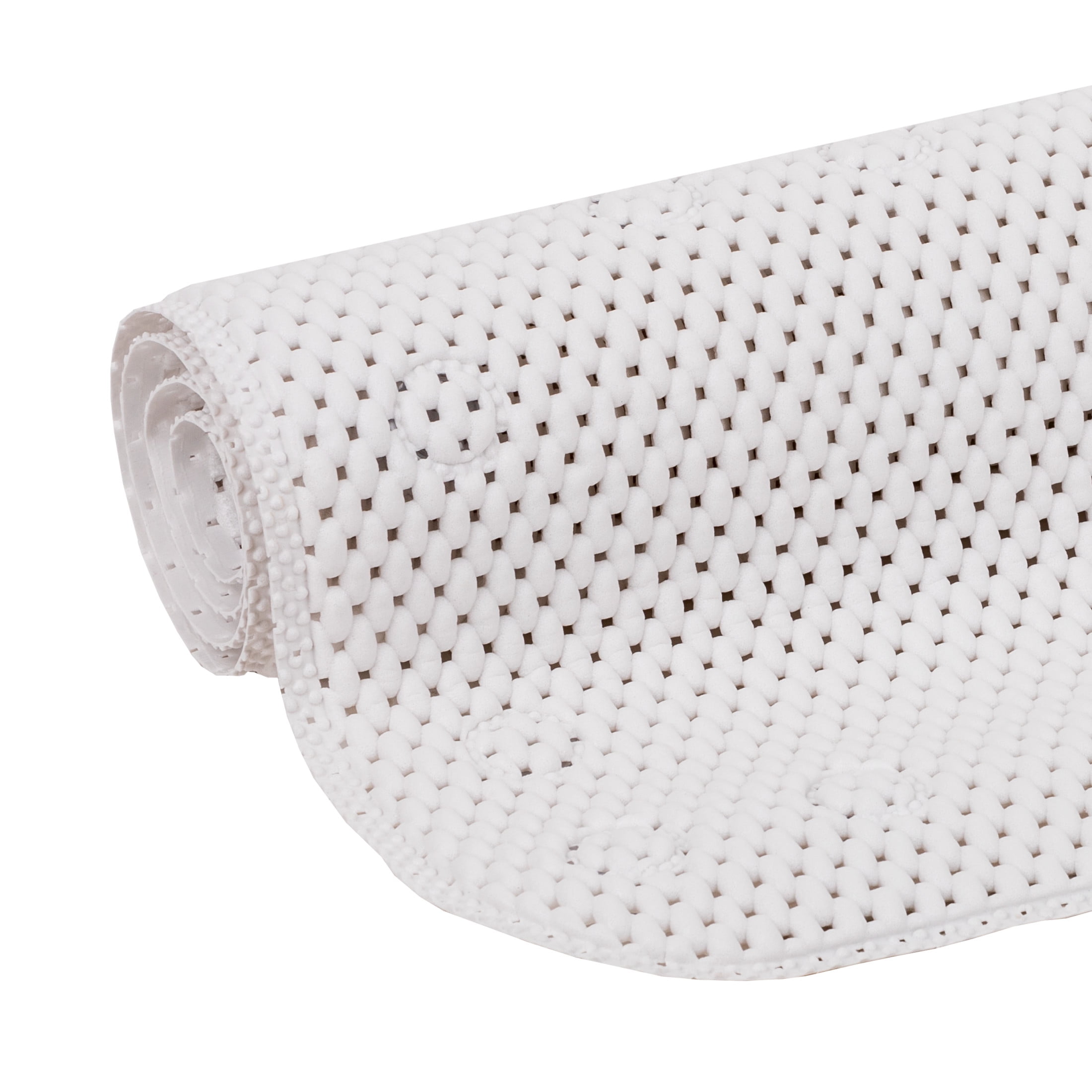 Mainstays 17" x 36" Cushioned Foam Bathtub Mat with Suction Cups, White