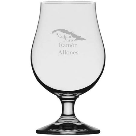 

Ramon Allones Cuban Cigar Themed Etched 13.25oz Iona Beer Glass