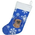 thumbnail image 2 of Brussels Griffon Winter Snowflakes Christmas Stocking, 2 of 2