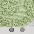 thumbnail image 4 of Jean Pierre Ricardo Cotton Fringe 17 x 31 in. Bath Rug, Sage Green, 4 of 9