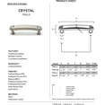thumbnail image 2 of Alno C211-35-GLD Swarovski Crystal 3-1/2" Cabinet Pull Gold, 2 of 2