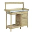 thumbnail image 1 of Pemberly Row Banc de Rempotage de Luxe avec Armoire - Finition Bois de Sapin Naturel, 1 of 4