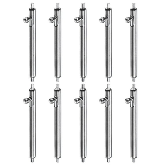 Uxcell 10pcs Quick Release Spring Bar 18mm Width 1.8mm Diameter Stainless Steel Watch Pins Replacement Band Strap Link Pins