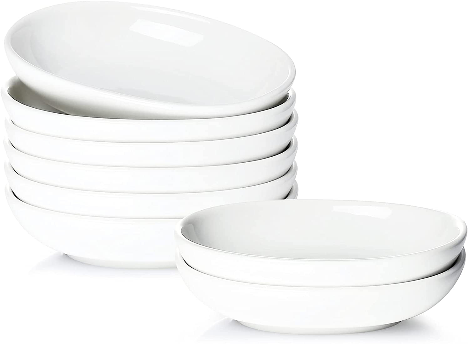 6x White Porcelain Soy Sauce Dipping Dish Plate S-3325x6 