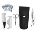 thumbnail image 1 of Kit de Barbe 6 Pcs Couteau de Rasage Lame Brosse à Barbe Ciseaux Sac de Rangement Ensemble de Modélisation, 1 of 5