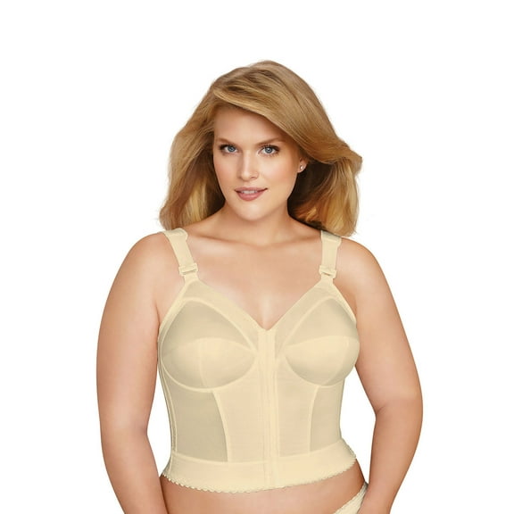 Exquisite Form 5107530 Fully® Slimming Wireless Back & Posture Support Longline Bra with Front Closure