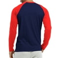 thumbnail image 3 of 3 Packs of Top Pro Men & Women Long Sleeve Baseball Raglan Tee Shirt Top (S-3XL), 3 of 4