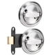 thumbnail image 4 of Cerradura De Accesorios Redondos Hardware Hogar Baño Cerradura De Doble Cara 304 Anillo De Acero Inoxidable Manija Cerradura De Puerta Accesorios (Plata (con Cerradura) EOTVIA Plata (con candado), 4 of 7