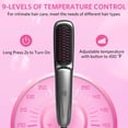 thumbnail image 3 of Hair Straightener Brush for Women, 2-in-1 Hot Comb & Straightening Brush, 9 Adjustable Temp Up to 450℉ for Frizz-Free, Smooth Hair, Dual Voltage for Travel (Grey), 3 of 7