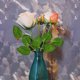 thumbnail image 2 of 50 unids Hojas de rosa artificial Simulación Hojas Arreglo de Flores Ornamento, 2 of 6
