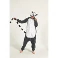 thumbnail image 2 of Long Tail Monkey Unisex Men Women Animal Oneises Couple Pajamas One-piece Pyjamas Winter Flanel Cartoon Homewear Hooded Jumpsuit, 2 of 6