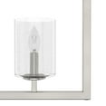 thumbnail image 4 of Hunter - Kerrison 6-light Brushed Nickel, Extra Large Chandelier, Dimmable, Linear Shaped, for Bedrooms, Dining, Living Rooms - 19549, 4 of 9